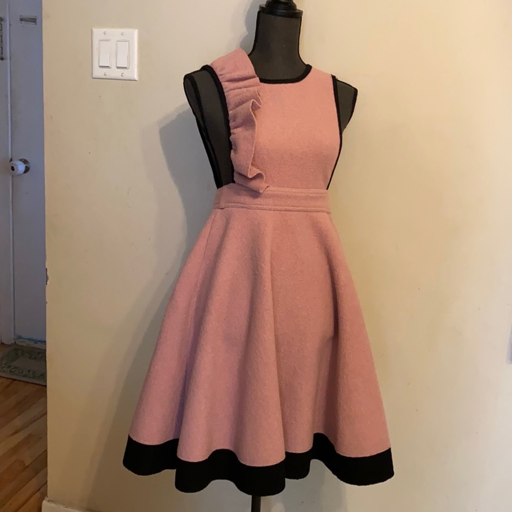 Elegant Pink and Black Kids Formal Dress